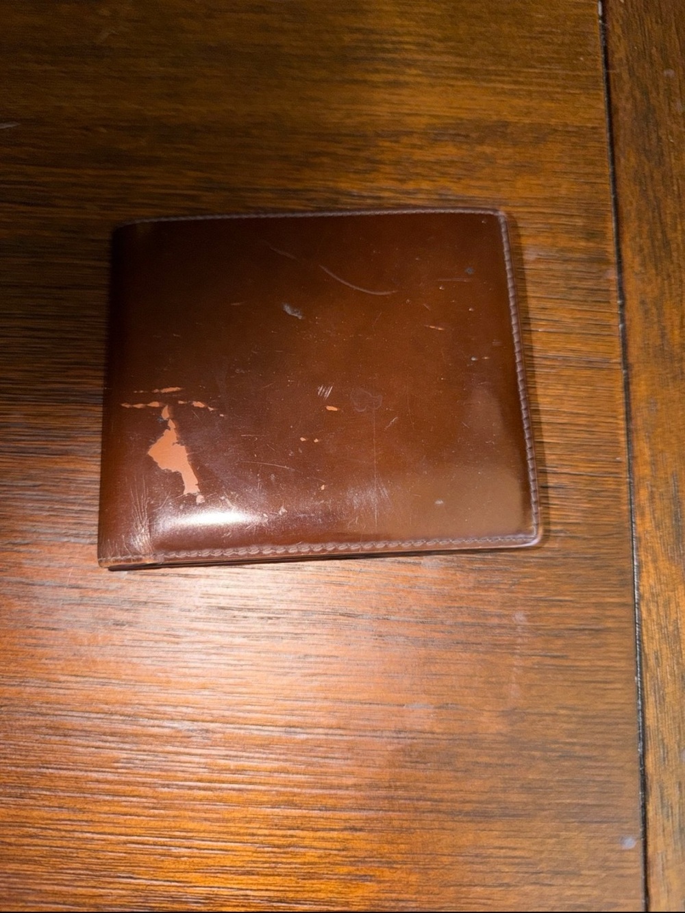 Dunhill Brown Leather Bi-Fold Wallet